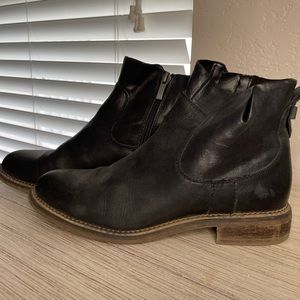 Franco Sarto Black Leather Bootie